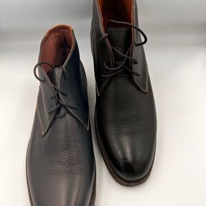 Johnston & Murphy Black Sheepskin leather Chukka Boots